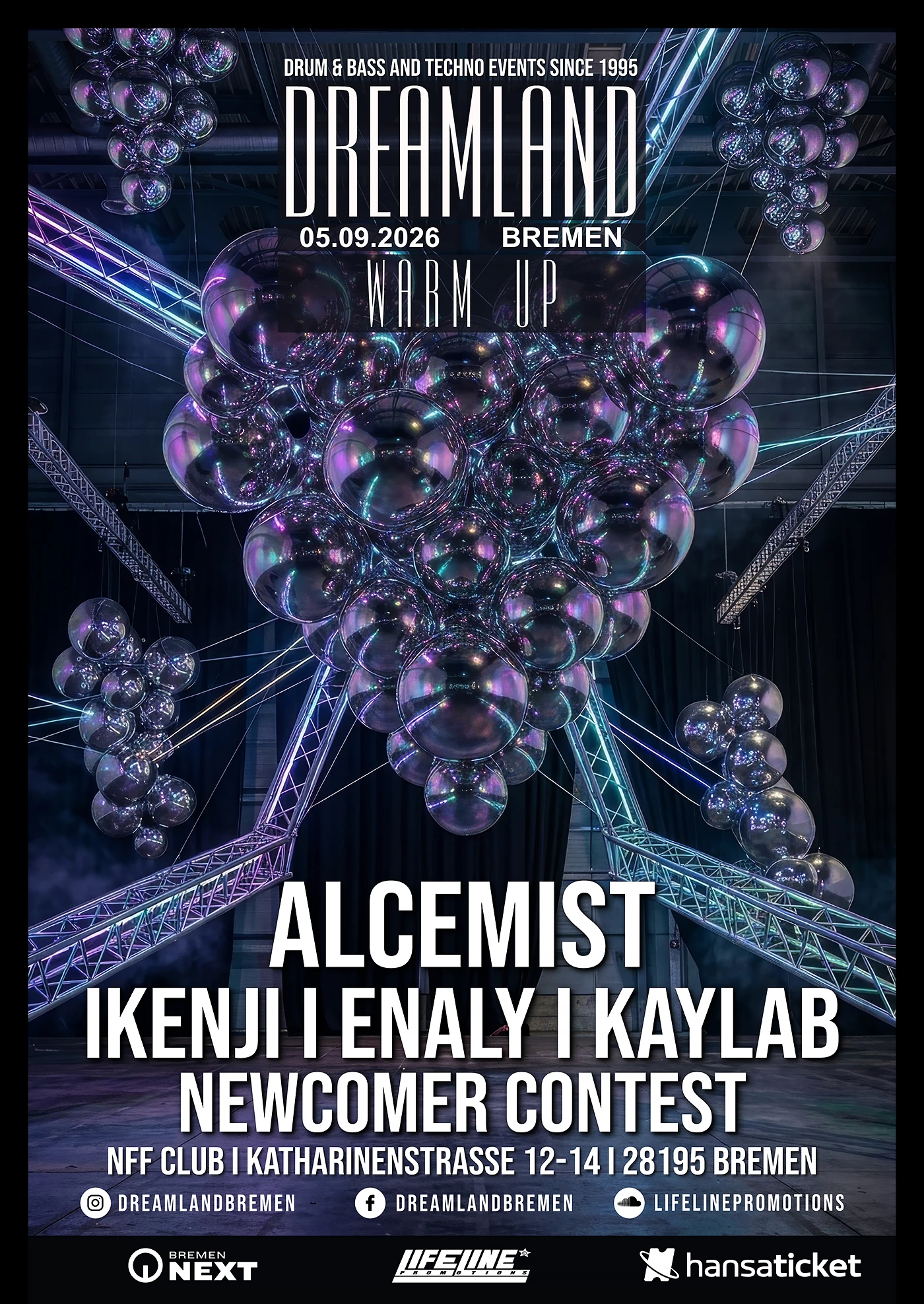 Eventinformationen für das Dreamland Warmup 2026